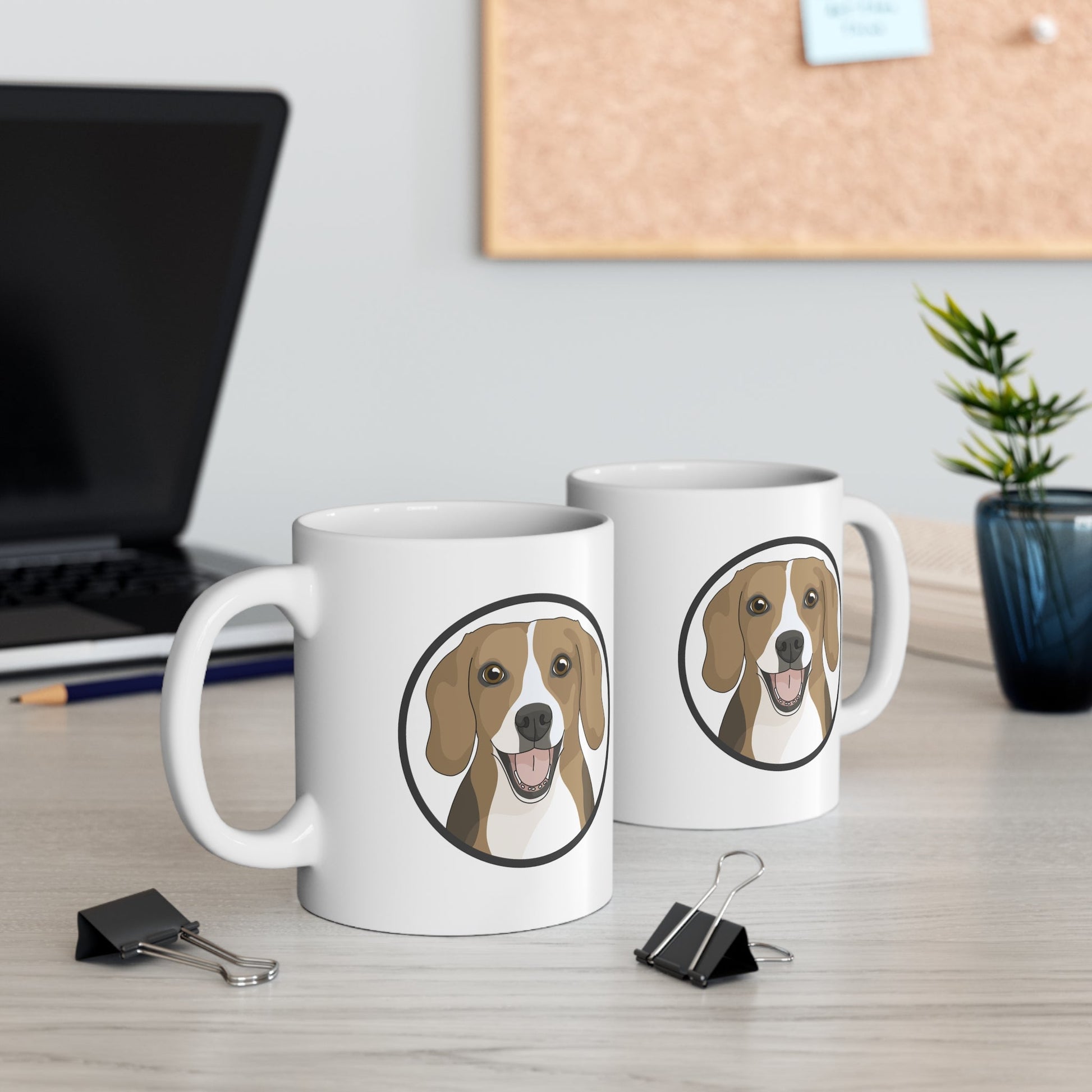 Beagle Circle | Mug - Detezi Designs-32221252168011870644