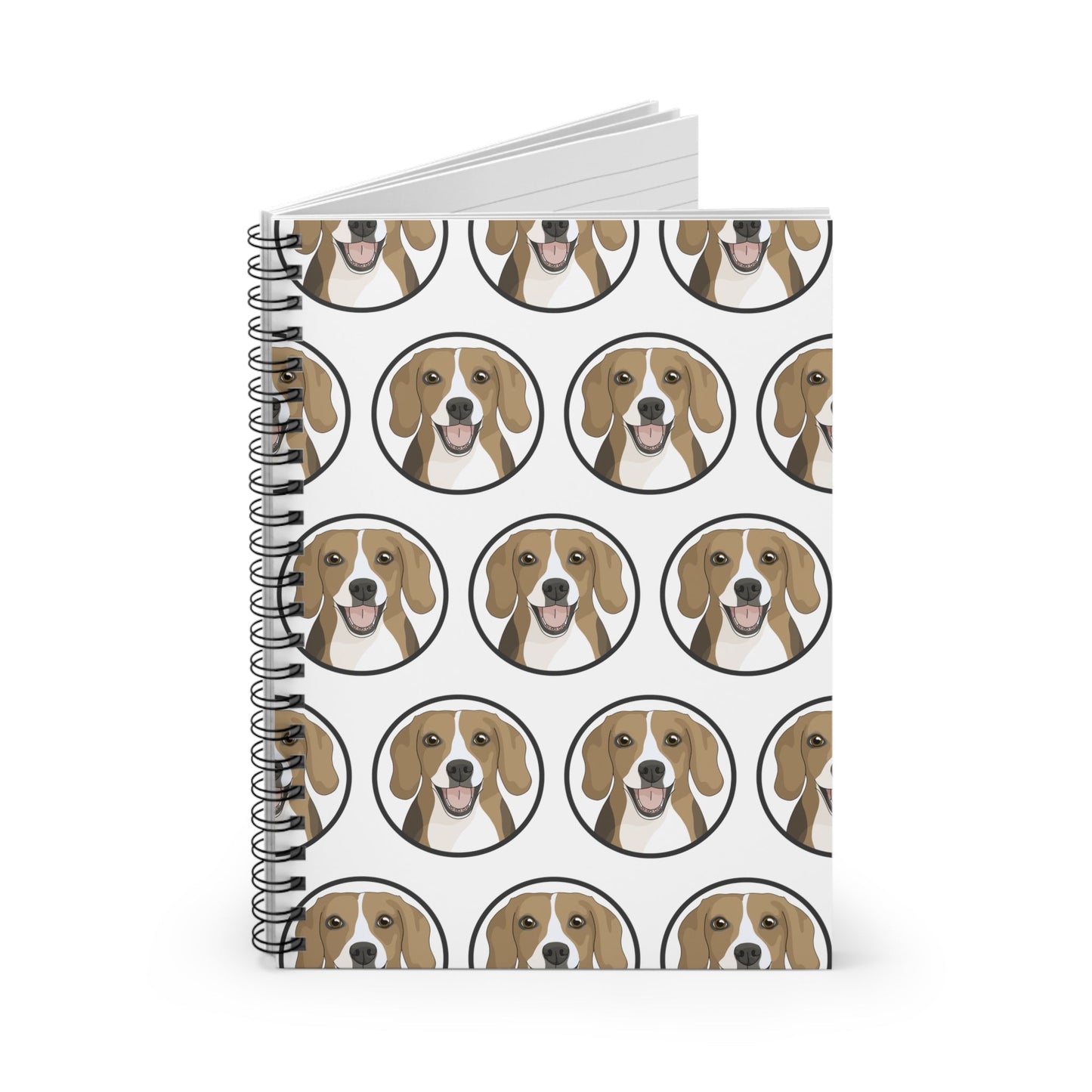 Beagle Circle | Spiral Notebook - Detezi Designs-55998684899403127018