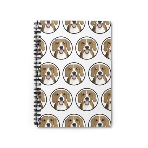 Beagle Circle | Spiral Notebook - Detezi Designs-55998684899403127018