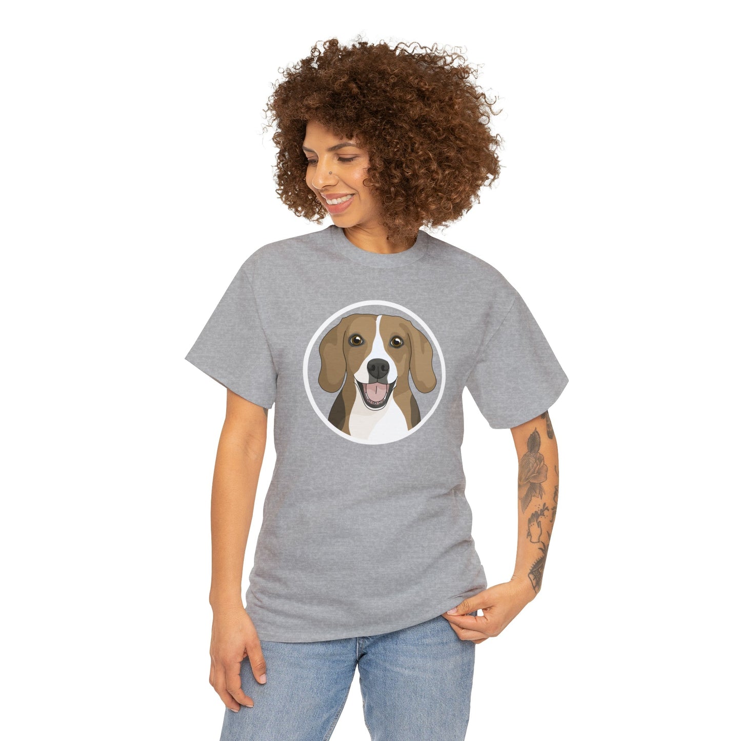 Beagle Circle | T-shirt - Detezi Designs-32293225364770012215