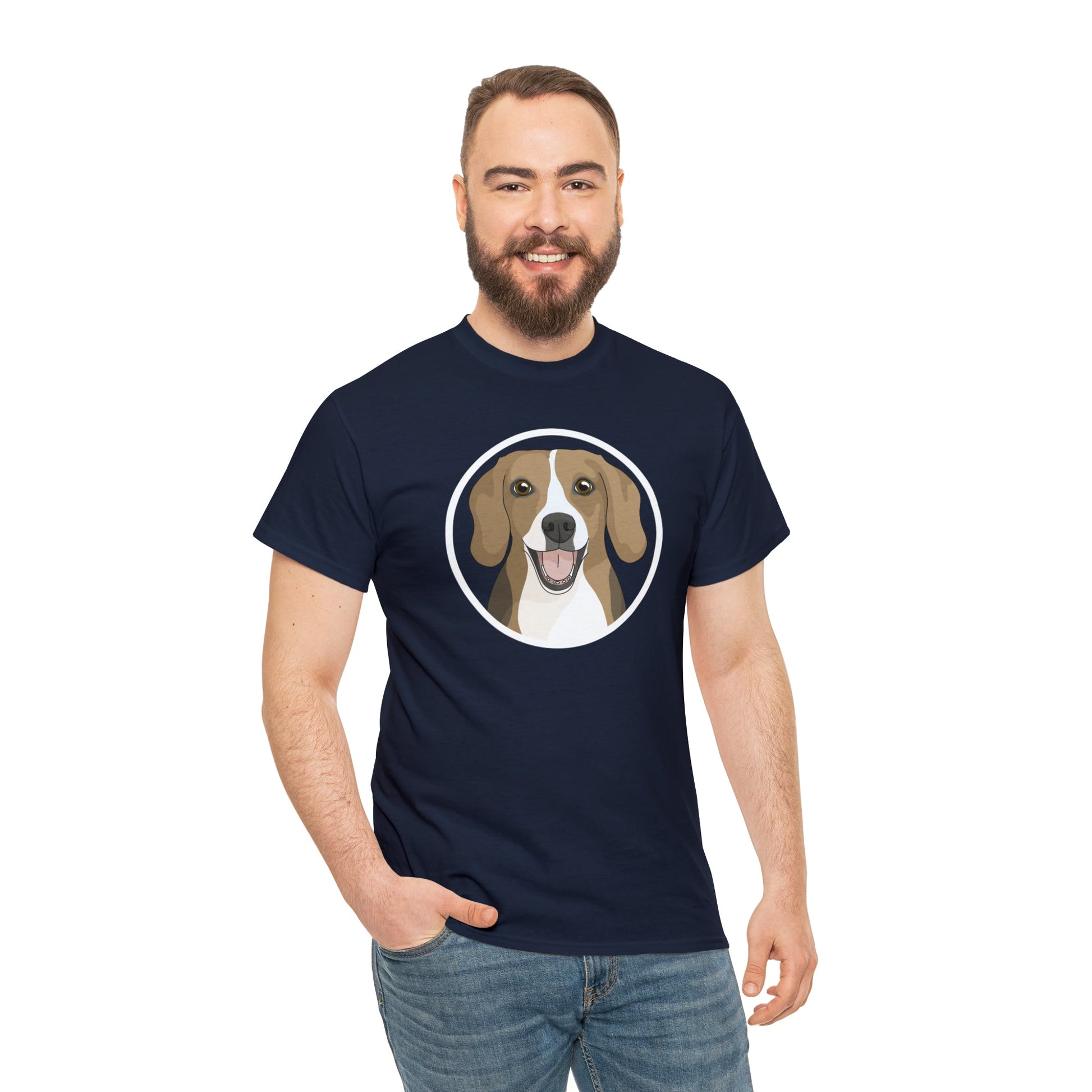 Beagle Circle | T-shirt - Detezi Designs-32293225364770012215