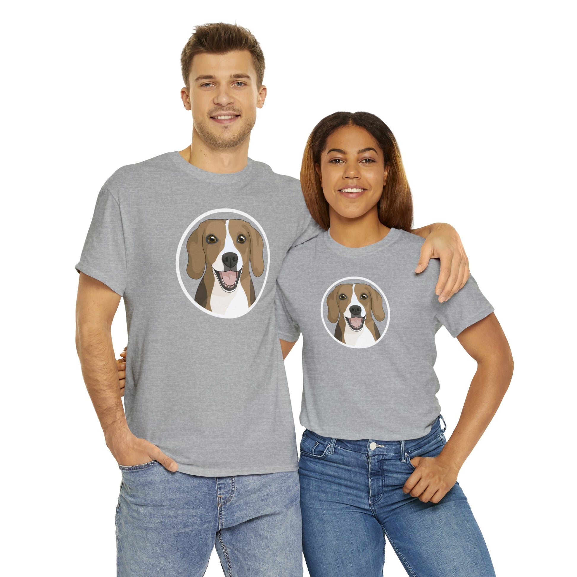 Beagle Circle | T-shirt - Detezi Designs-32293225364770012215