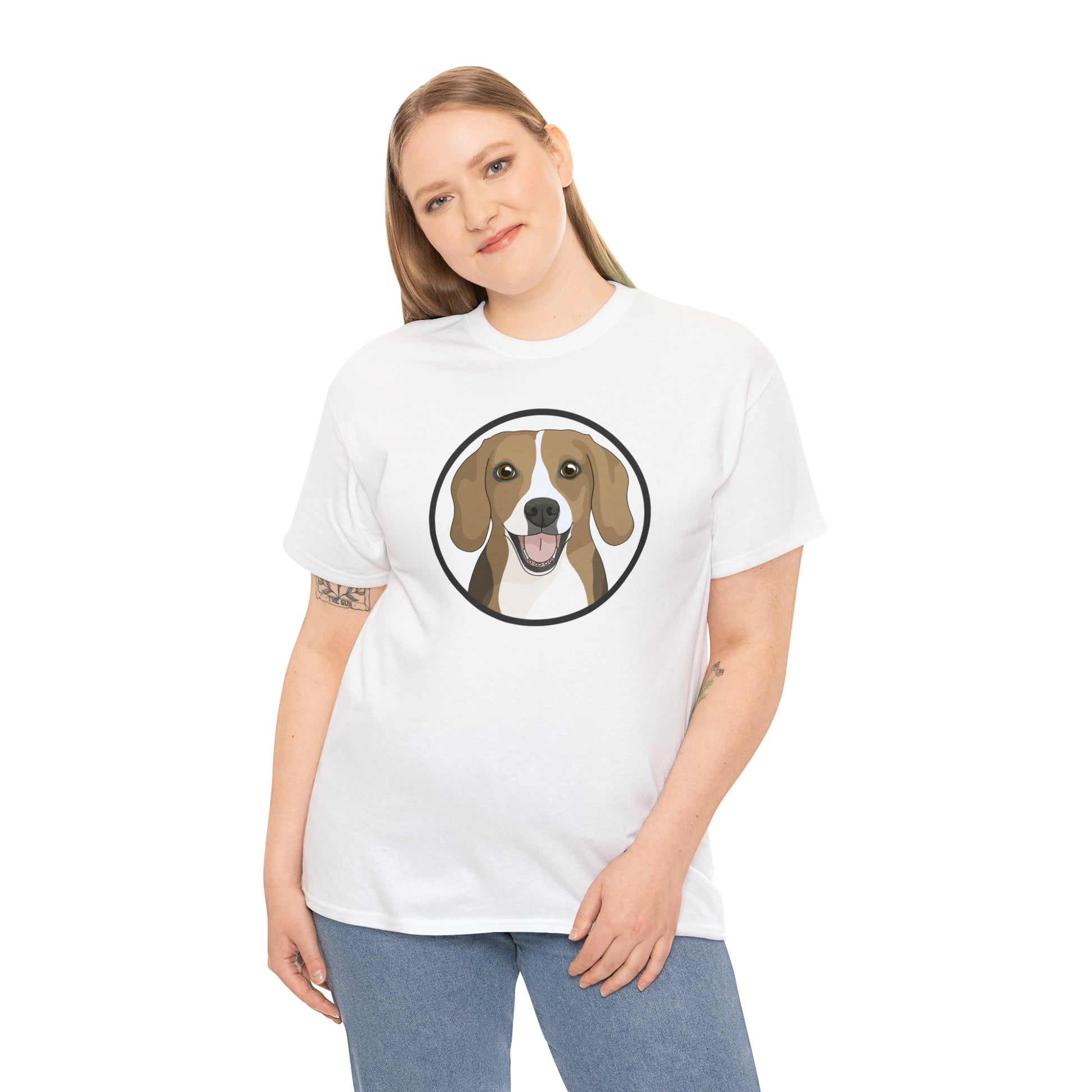 Beagle Circle | T-shirt - Detezi Designs-32293225364770012215