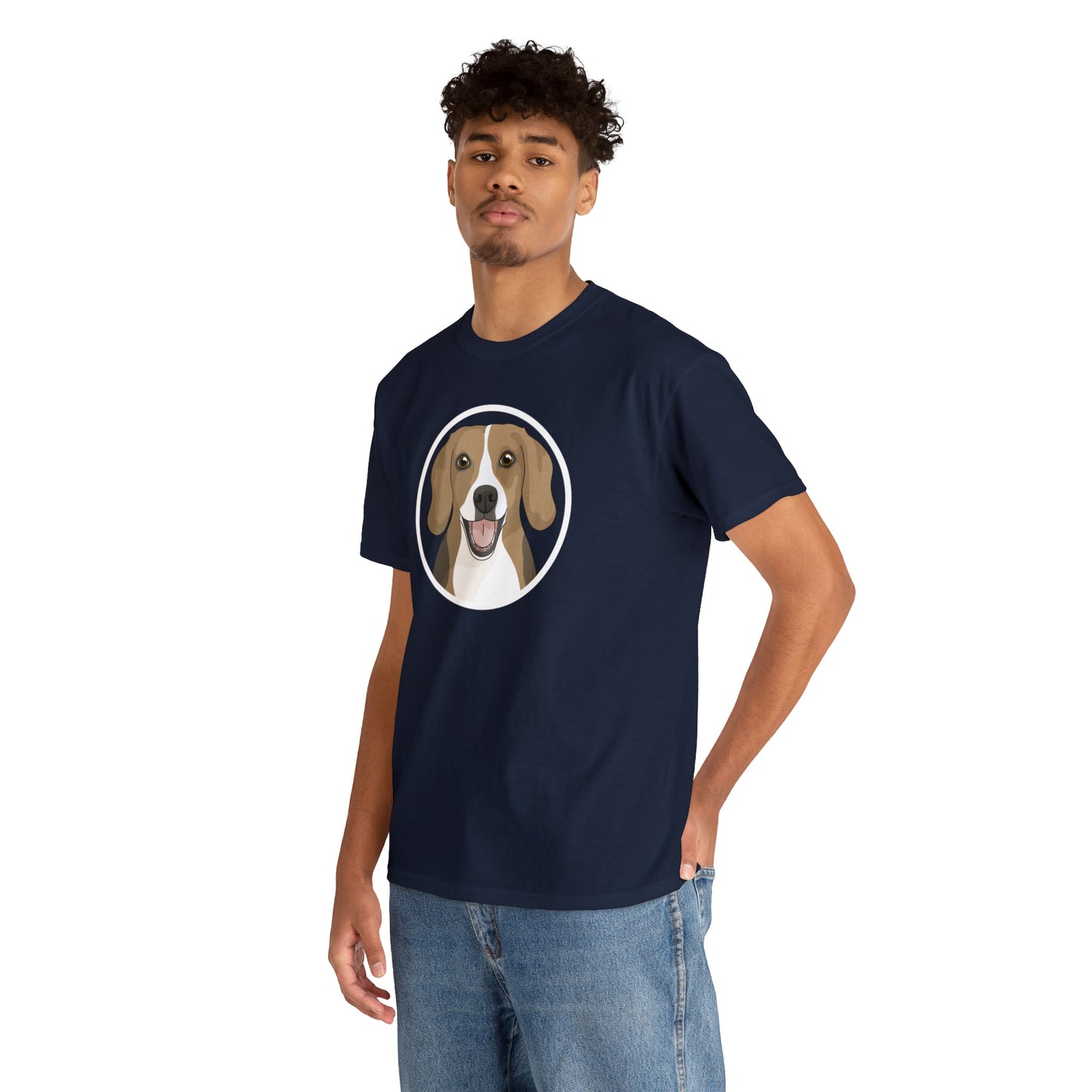 Beagle Circle | T-shirt - Detezi Designs-32293225364770012215