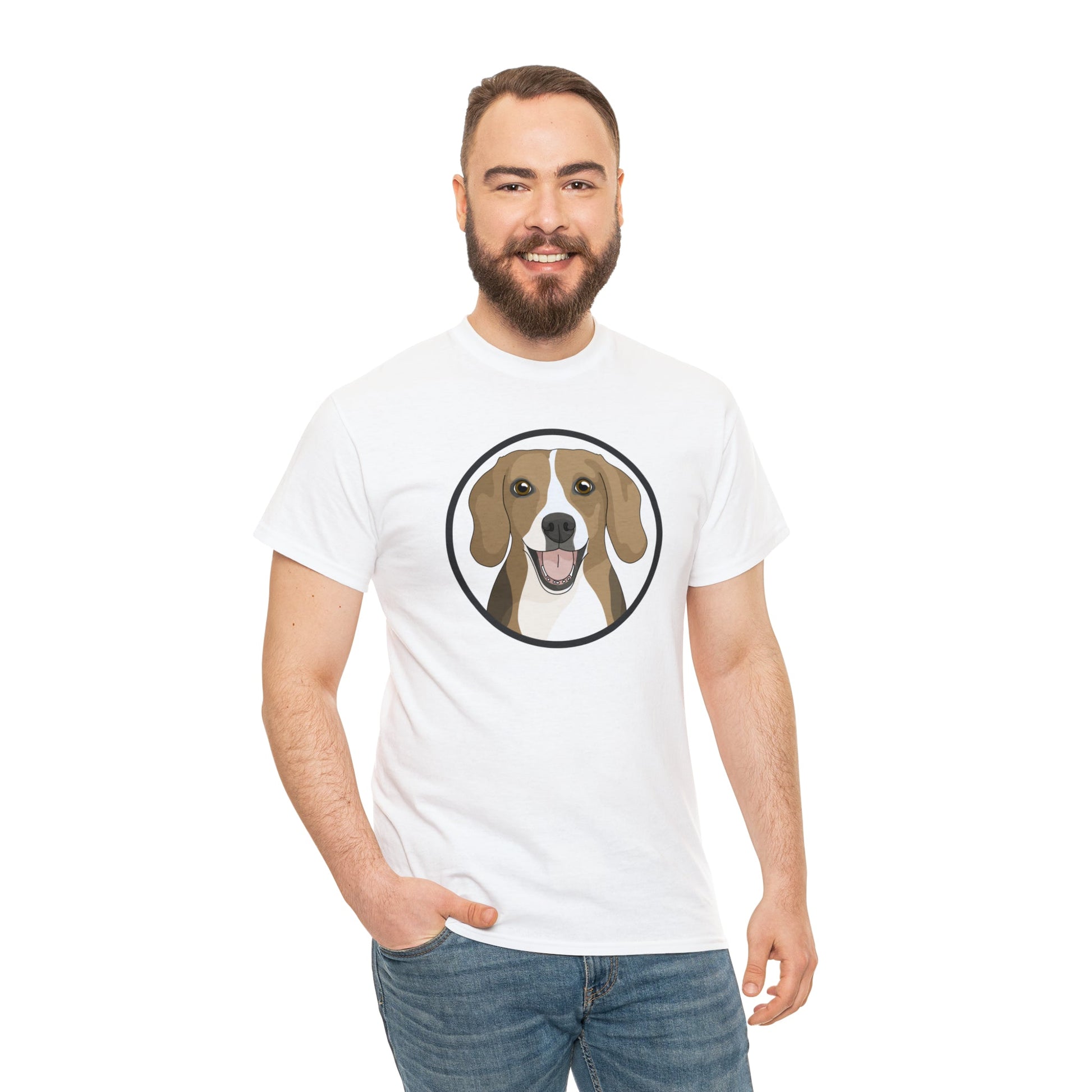 Beagle Circle | T-shirt - Detezi Designs-32293225364770012215