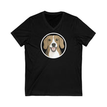 Load image into Gallery viewer, Beagle Circle | Unisex V-Neck Tee - Detezi Designs-18258929017988317766
