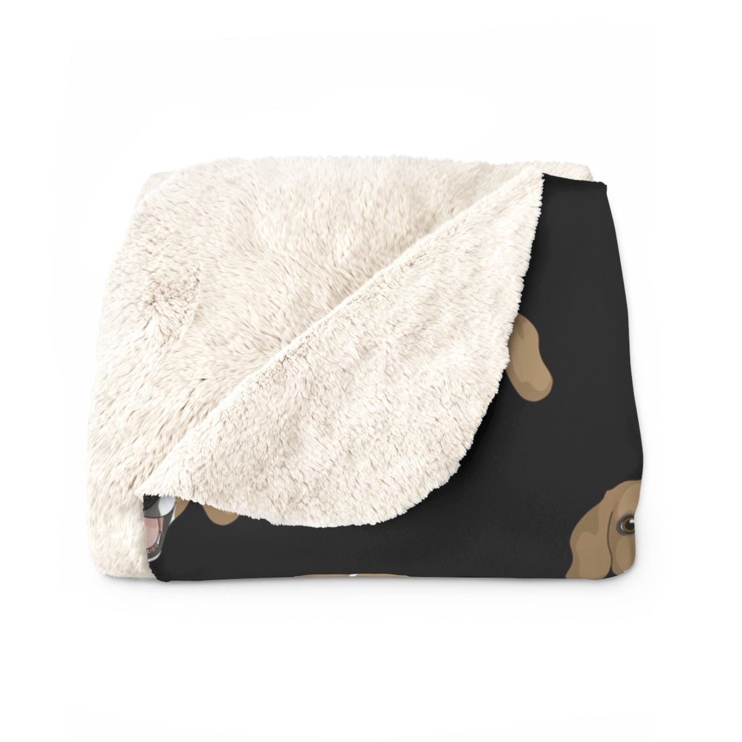 Beagle Face | Sherpa Fleece Blanket - Detezi Designs-14418640047551577029