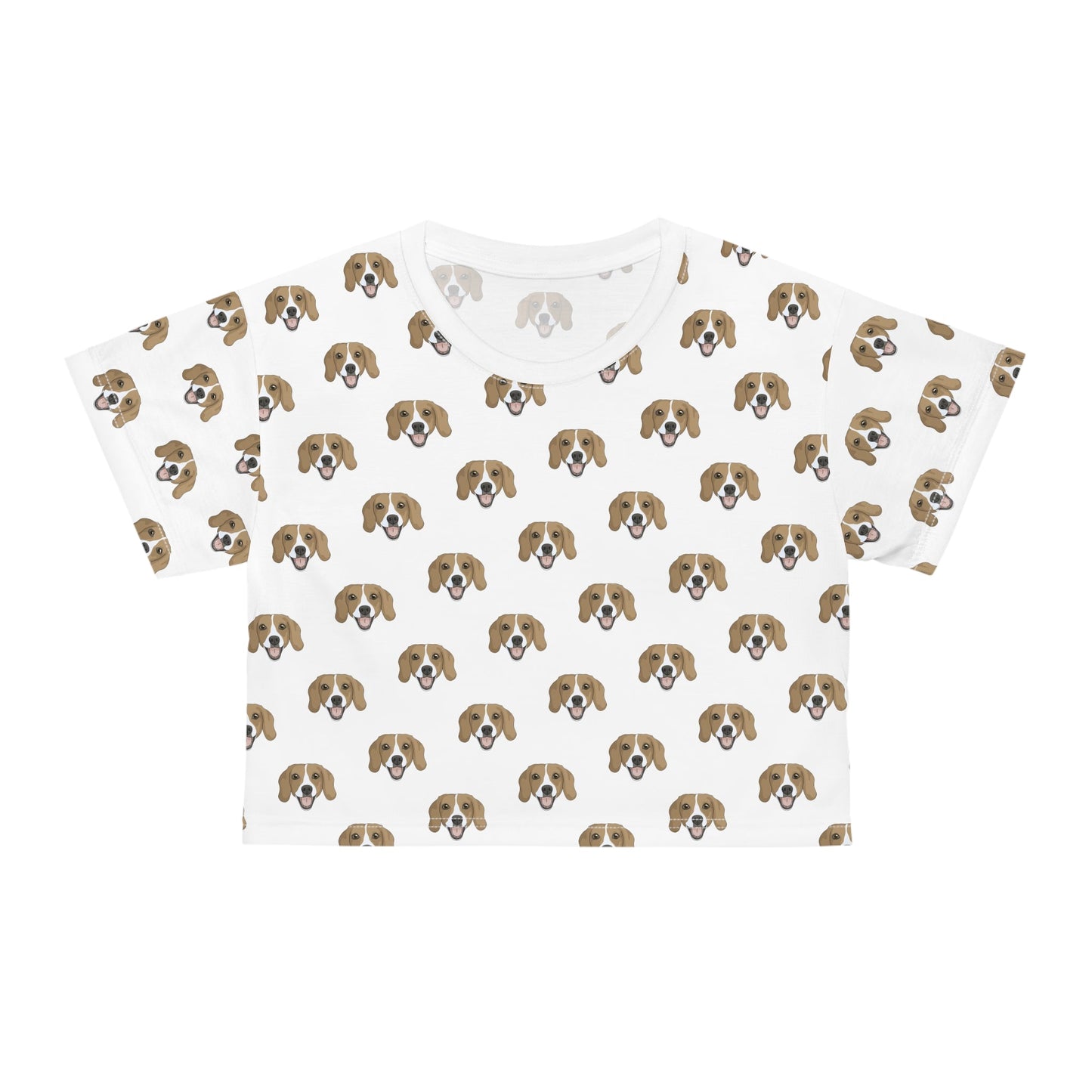 Beagle Faces | Crop Tee - Detezi Designs-GR001