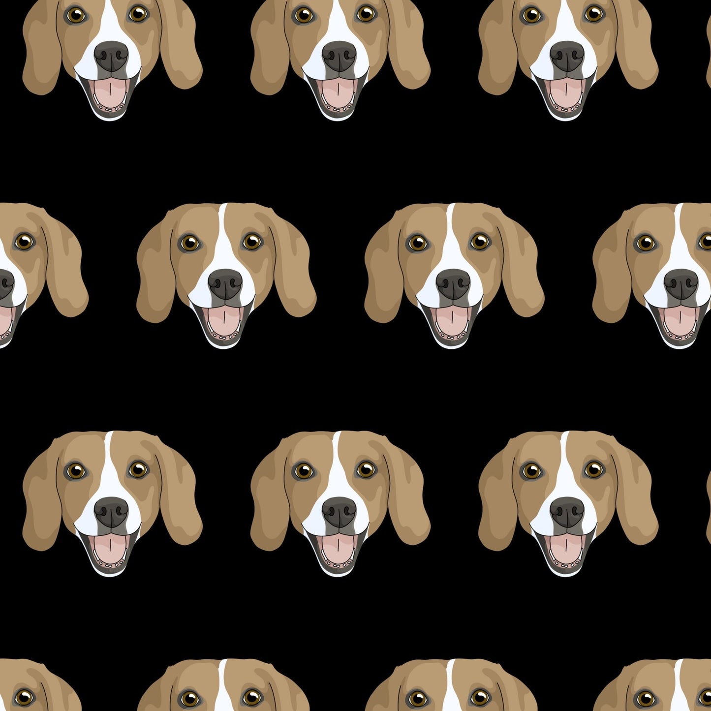 Beagle Faces | Crop Tee - Detezi Designs-GR001