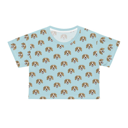 Beagle Faces | Crop Tee - Detezi Designs-GR001