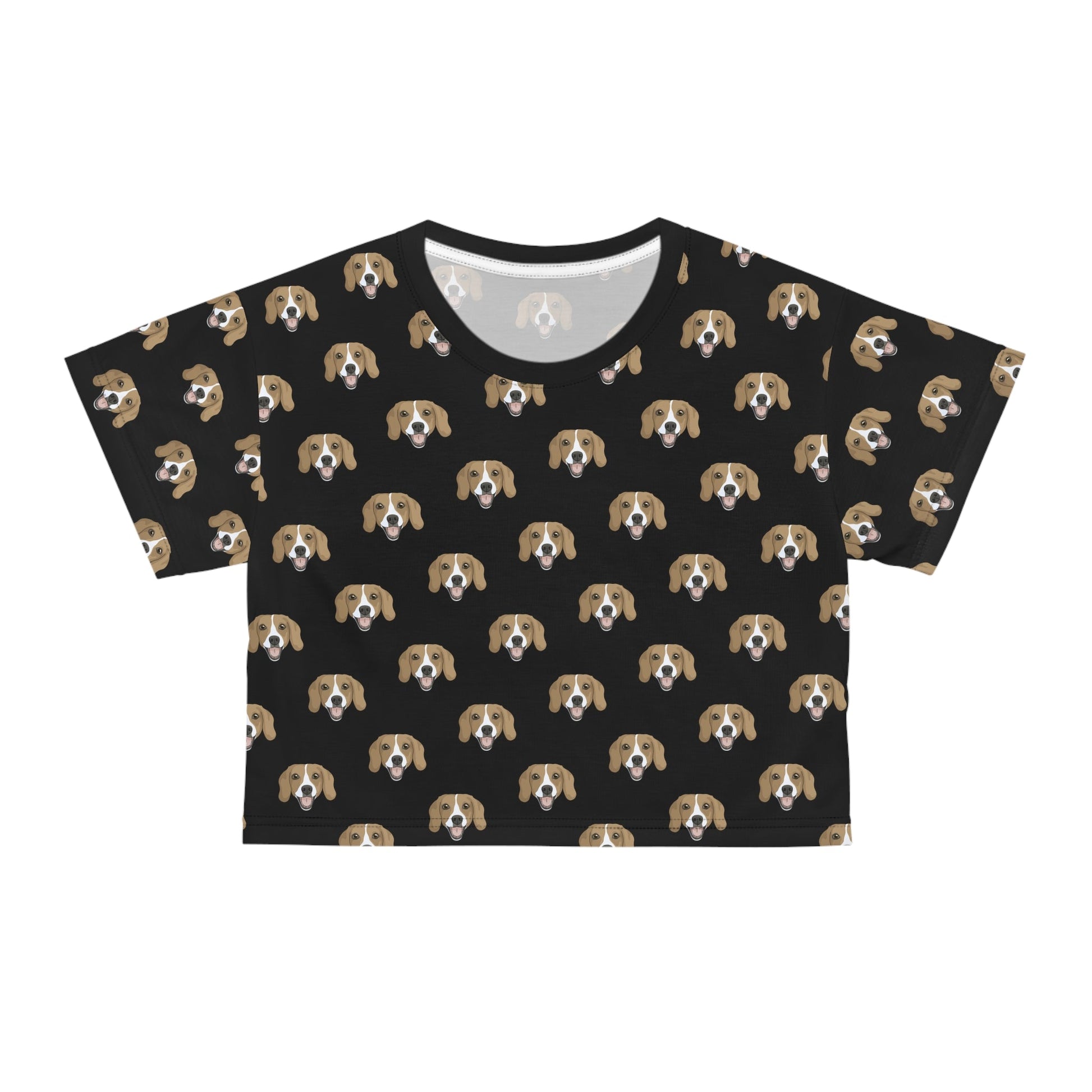 Beagle Faces | Crop Tee - Detezi Designs-GR001