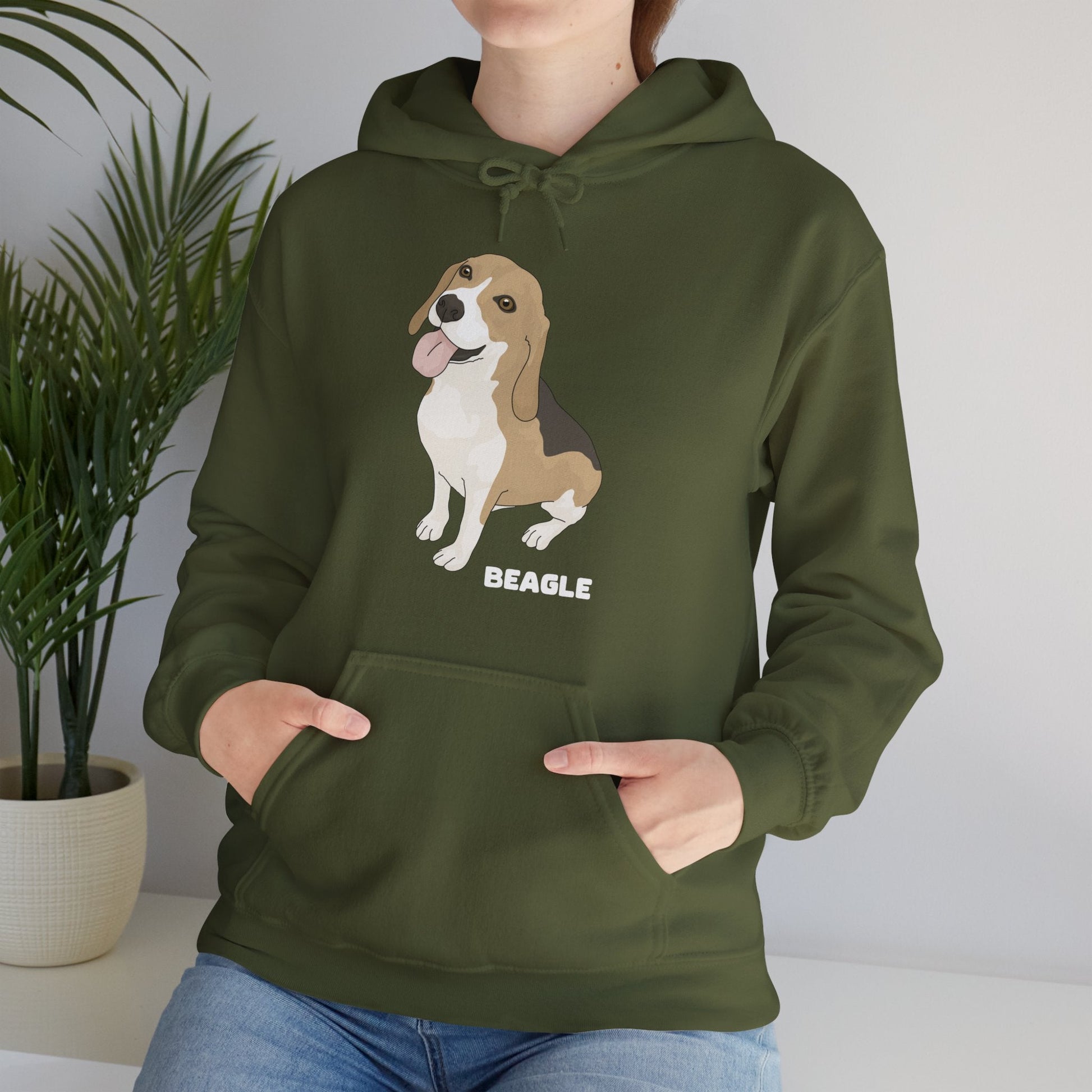 Beagle | Hooded Sweatshirt - Detezi Designs-18157083137128050298