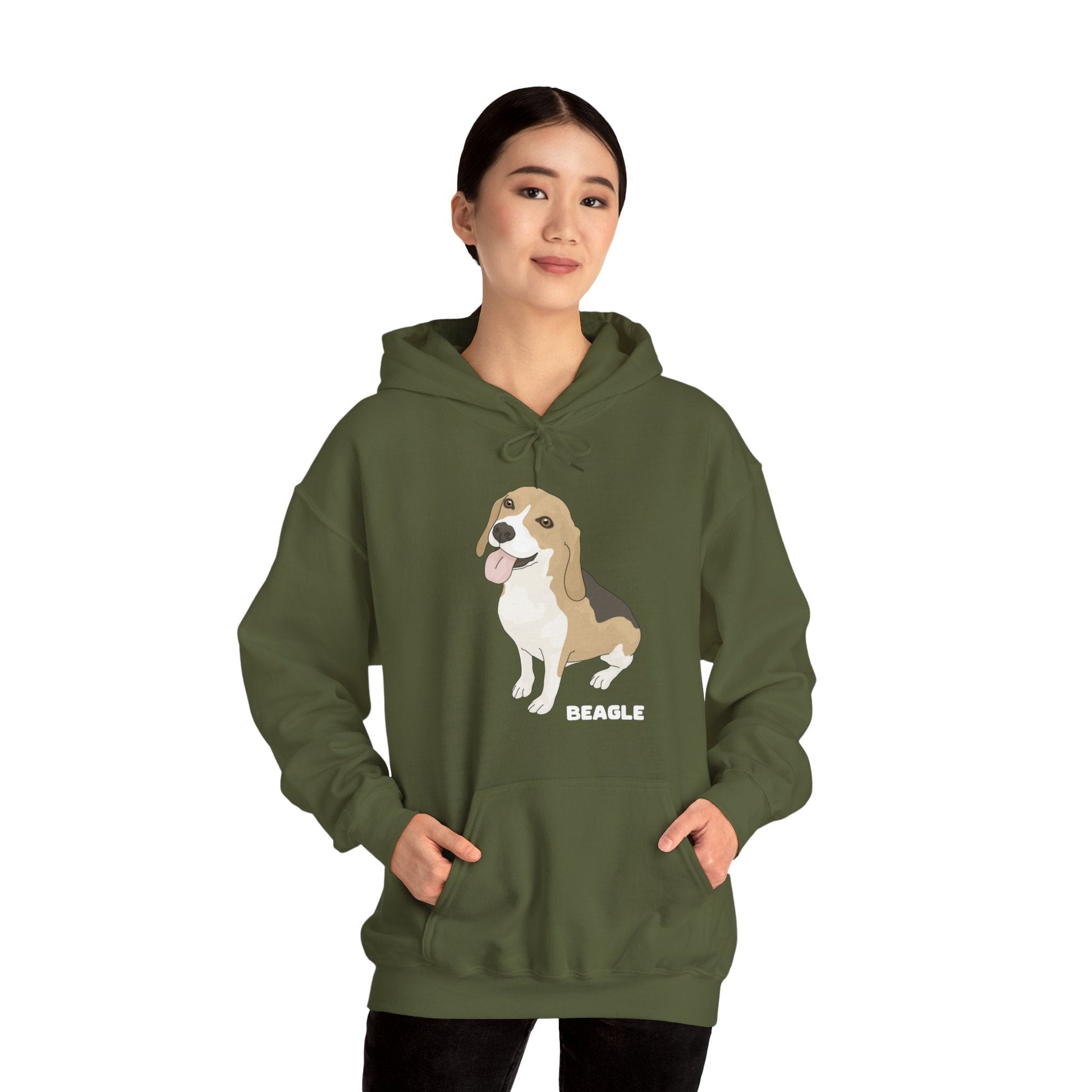 Beagle | Hooded Sweatshirt - Detezi Designs-26422381739559097702