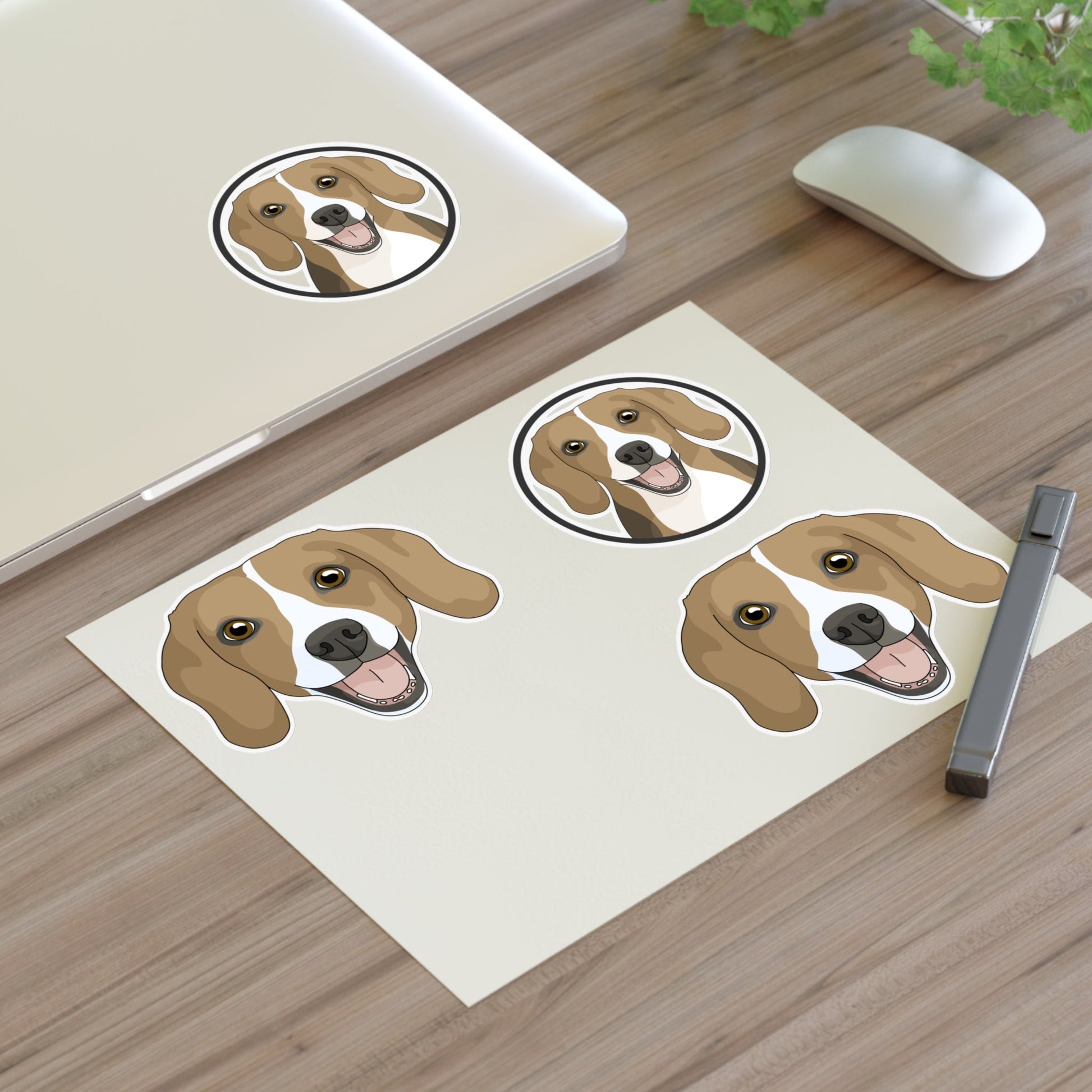 Beagle | Sticker Sheet - Detezi Designs-32496290808300616174