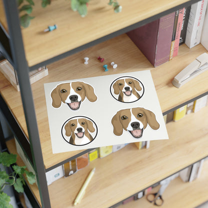 Beagle | Sticker Sheet - Detezi Designs-32496290808300616174