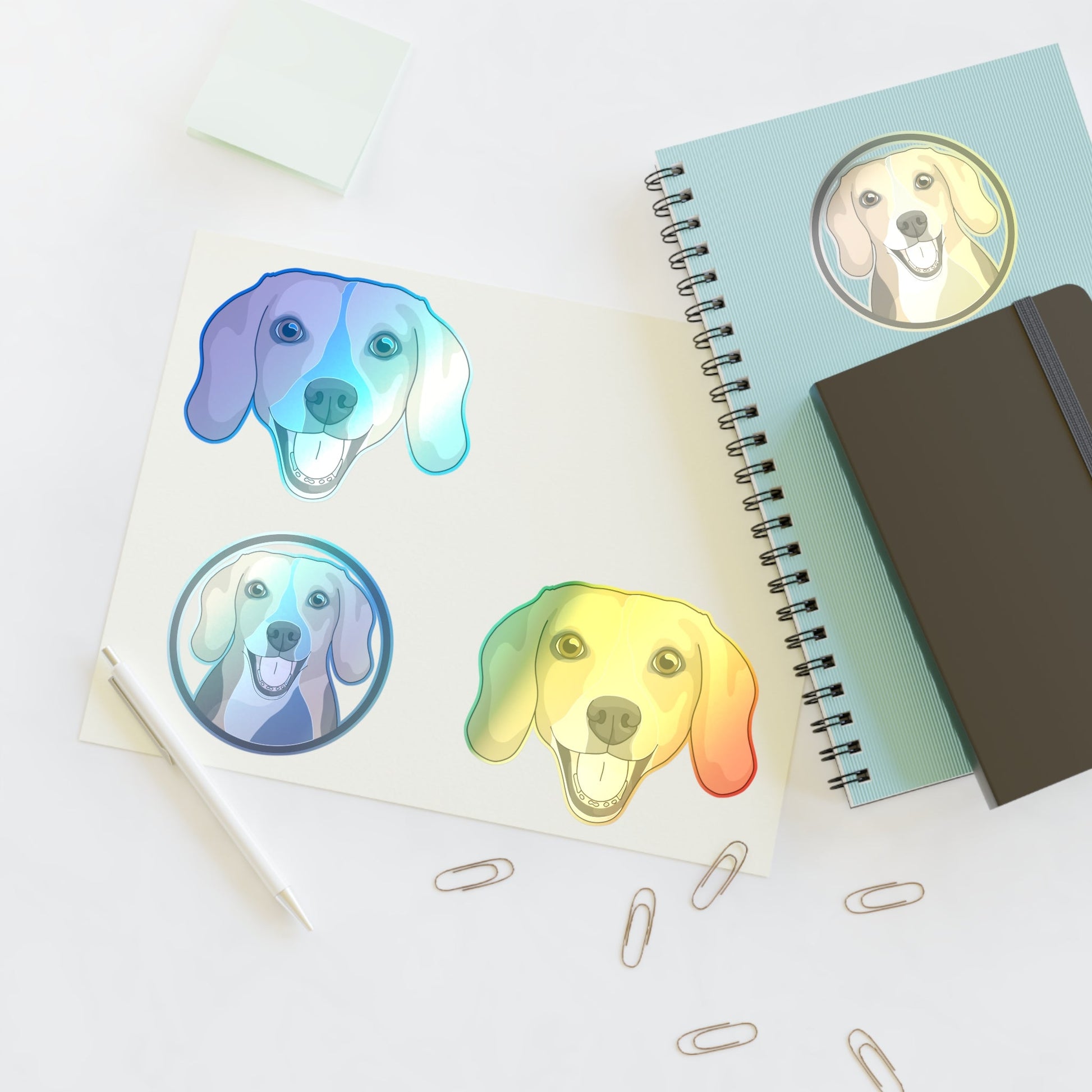 Beagle | Sticker Sheet - Detezi Designs-32496290808300616174