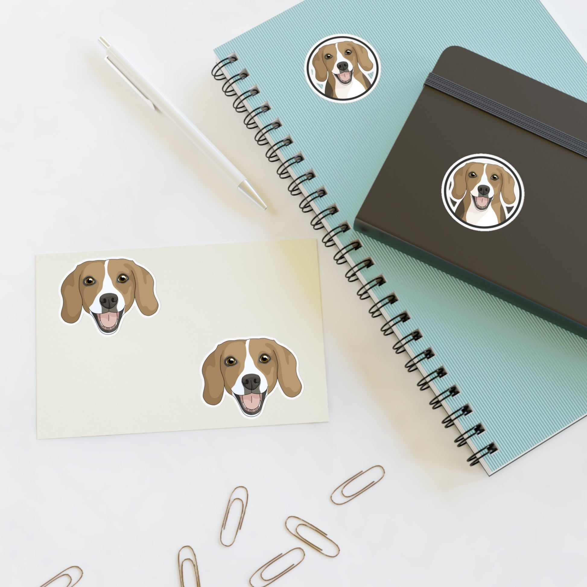 Beagle | Sticker Sheet - Detezi Designs-32496290808300616174