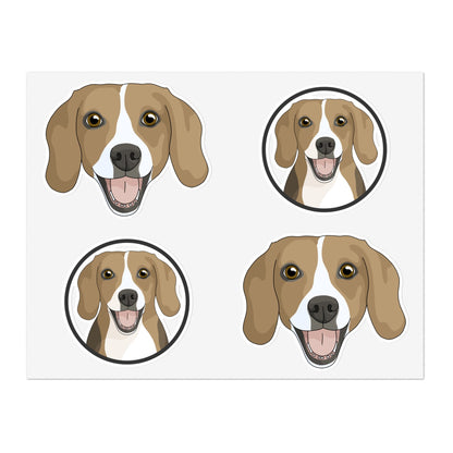 Beagle | Sticker Sheet - Detezi Designs-51586571411170223532