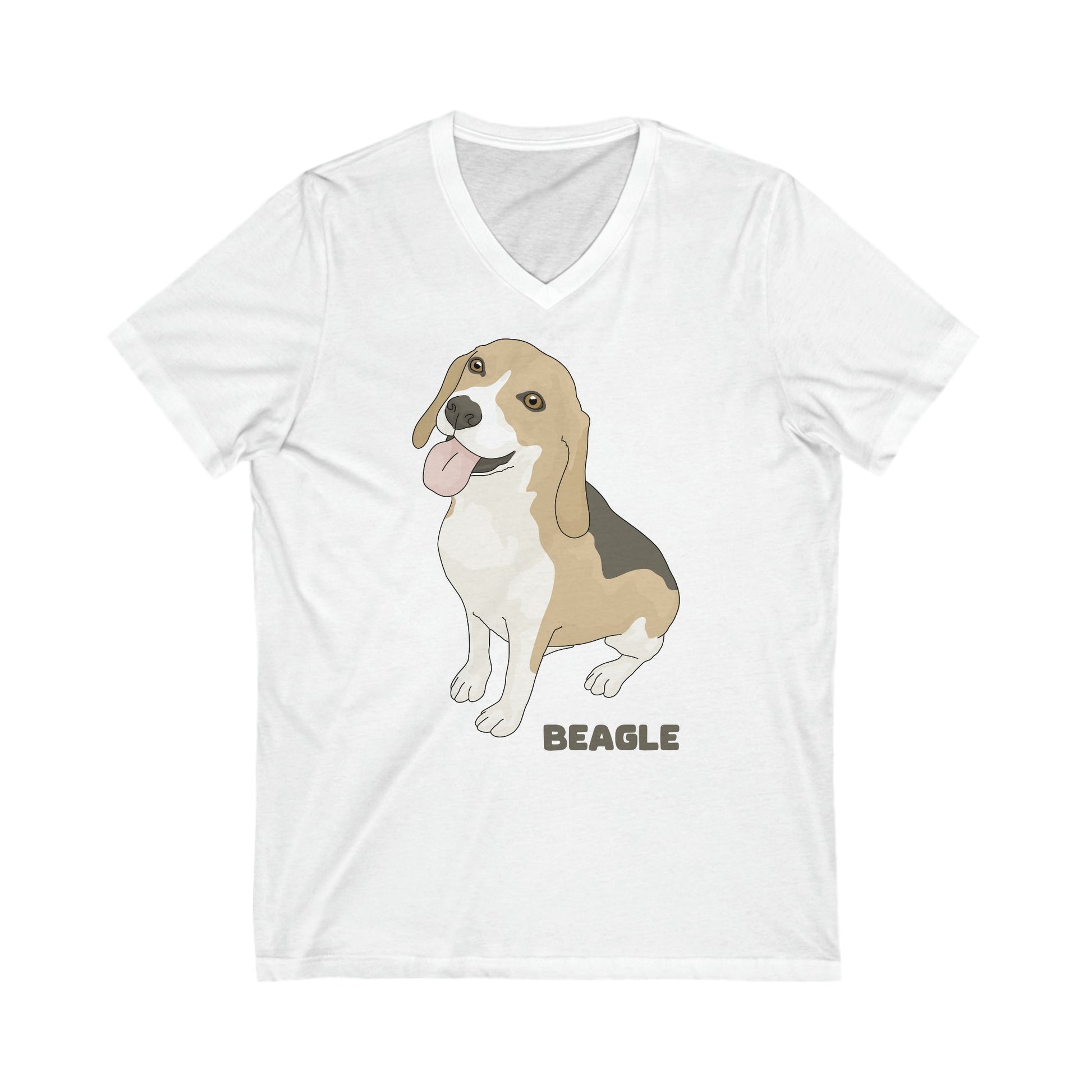 Beagle | Unisex V-Neck Tee - Detezi Designs-52213160383419307327