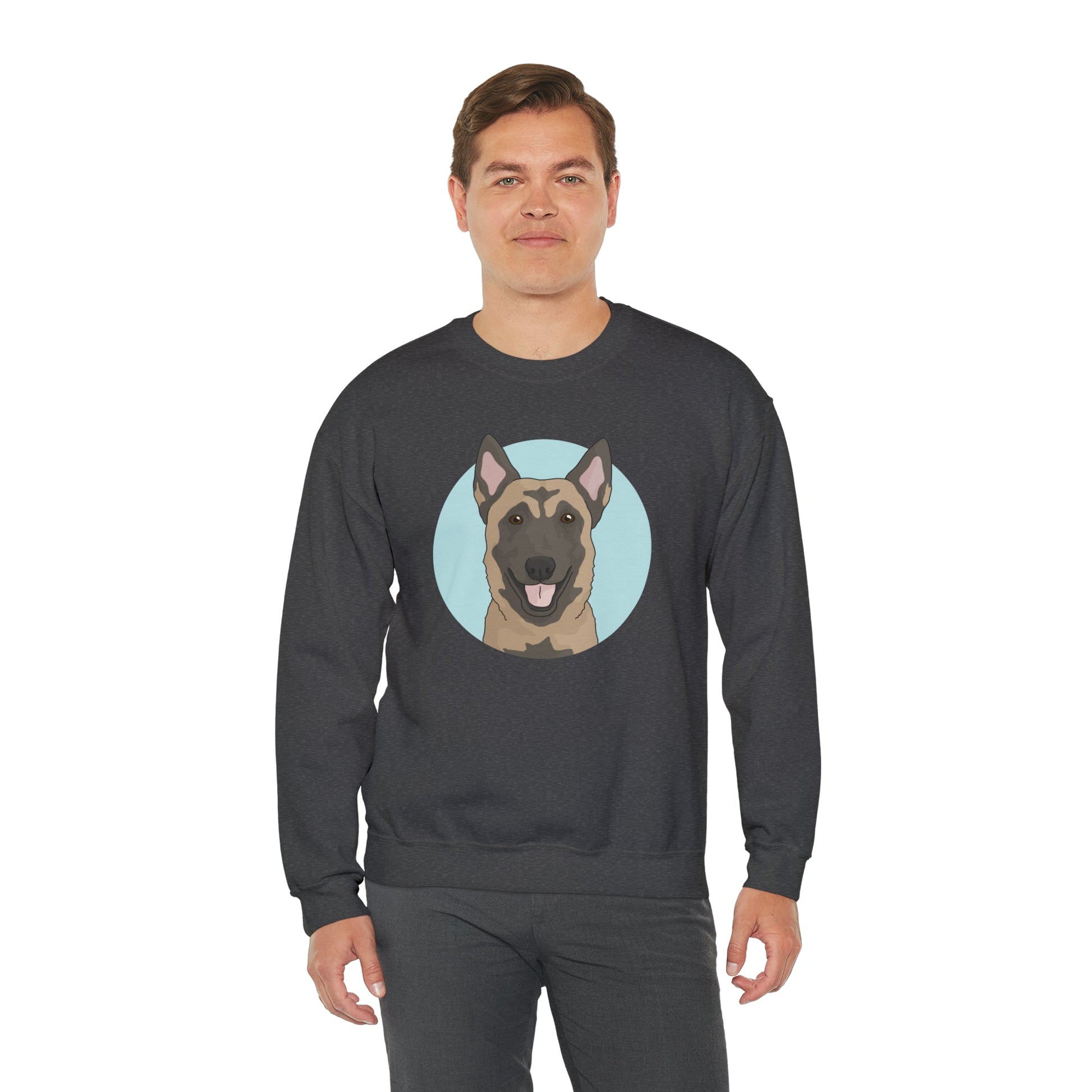 Belgian Malinois | Crewneck Sweatshirt - Detezi Designs-77991327124382537465