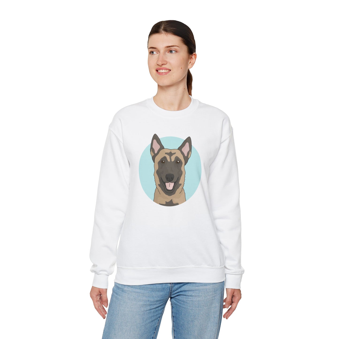 Belgian Malinois | Crewneck Sweatshirt - Detezi Designs-77991327124382537465