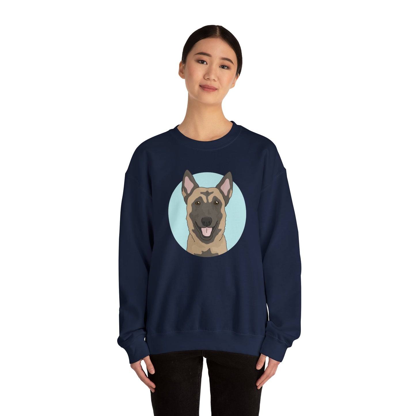 Belgian Malinois | Crewneck Sweatshirt - Detezi Designs-77991327124382537465