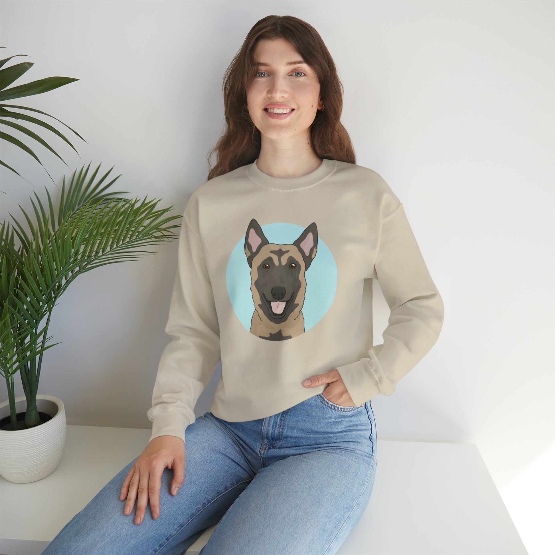 Belgian Malinois | Crewneck Sweatshirt - Detezi Designs-77991327124382537465