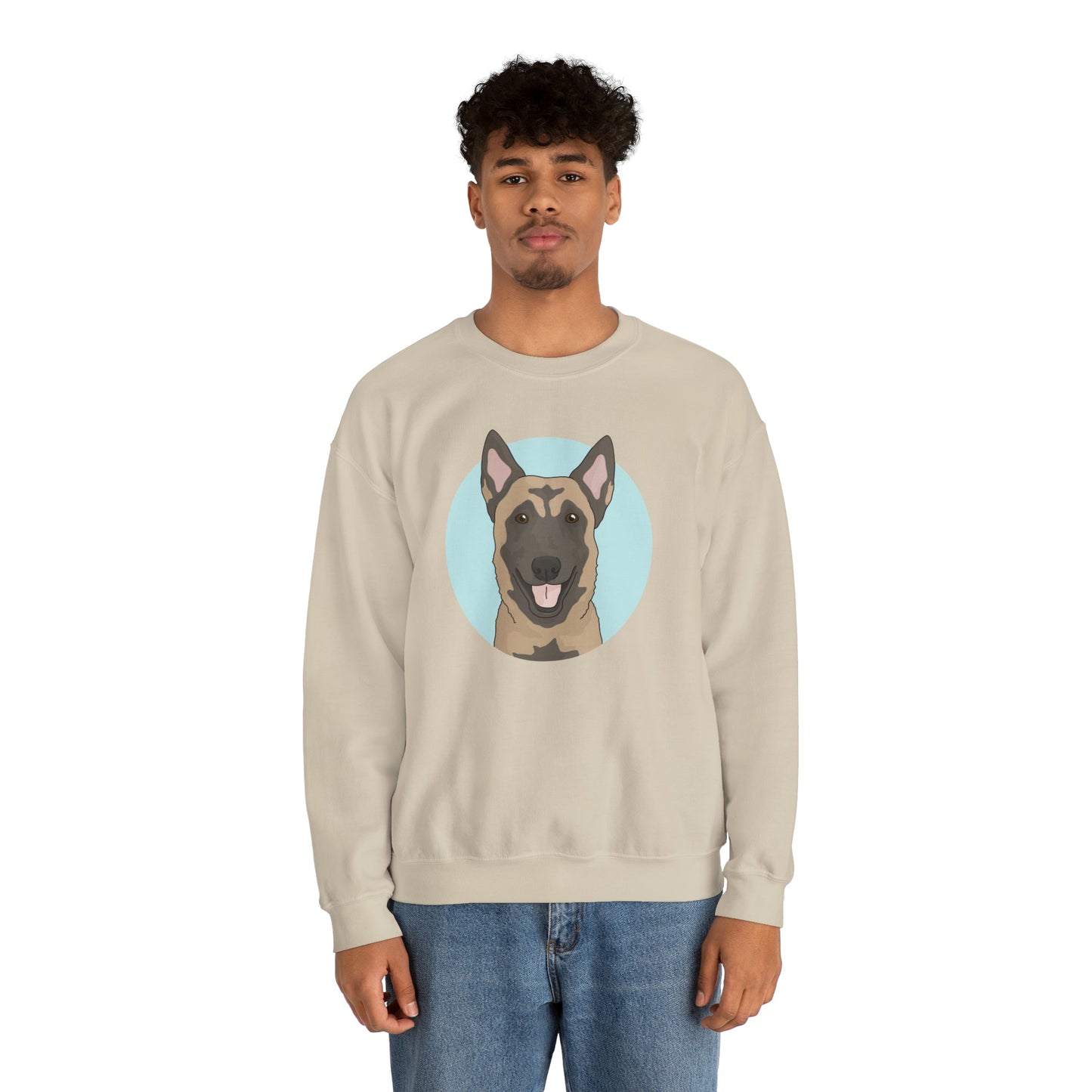 Belgian Malinois | Crewneck Sweatshirt - Detezi Designs-77991327124382537465