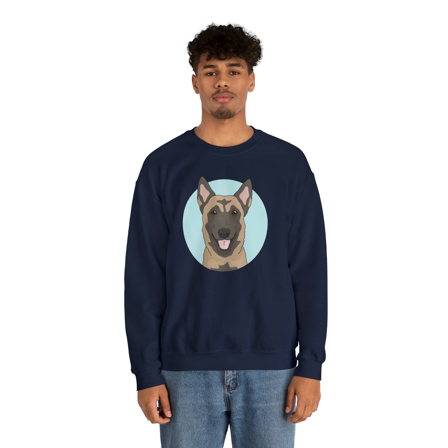 Belgian Malinois | Crewneck Sweatshirt - Detezi Designs-77991327124382537465