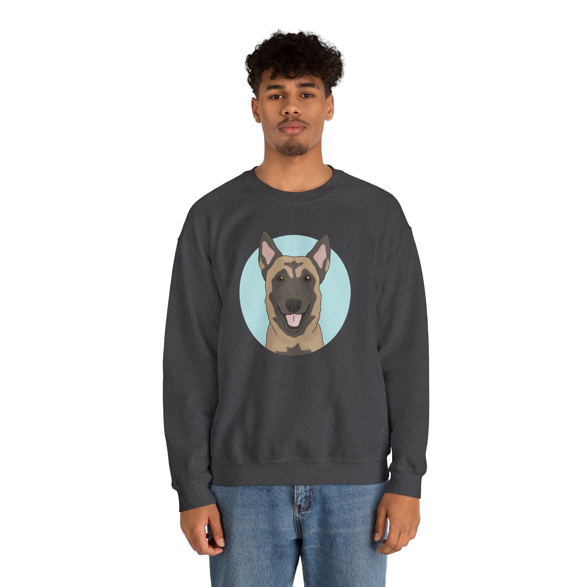 Belgian Malinois | Crewneck Sweatshirt - Detezi Designs-77991327124382537465