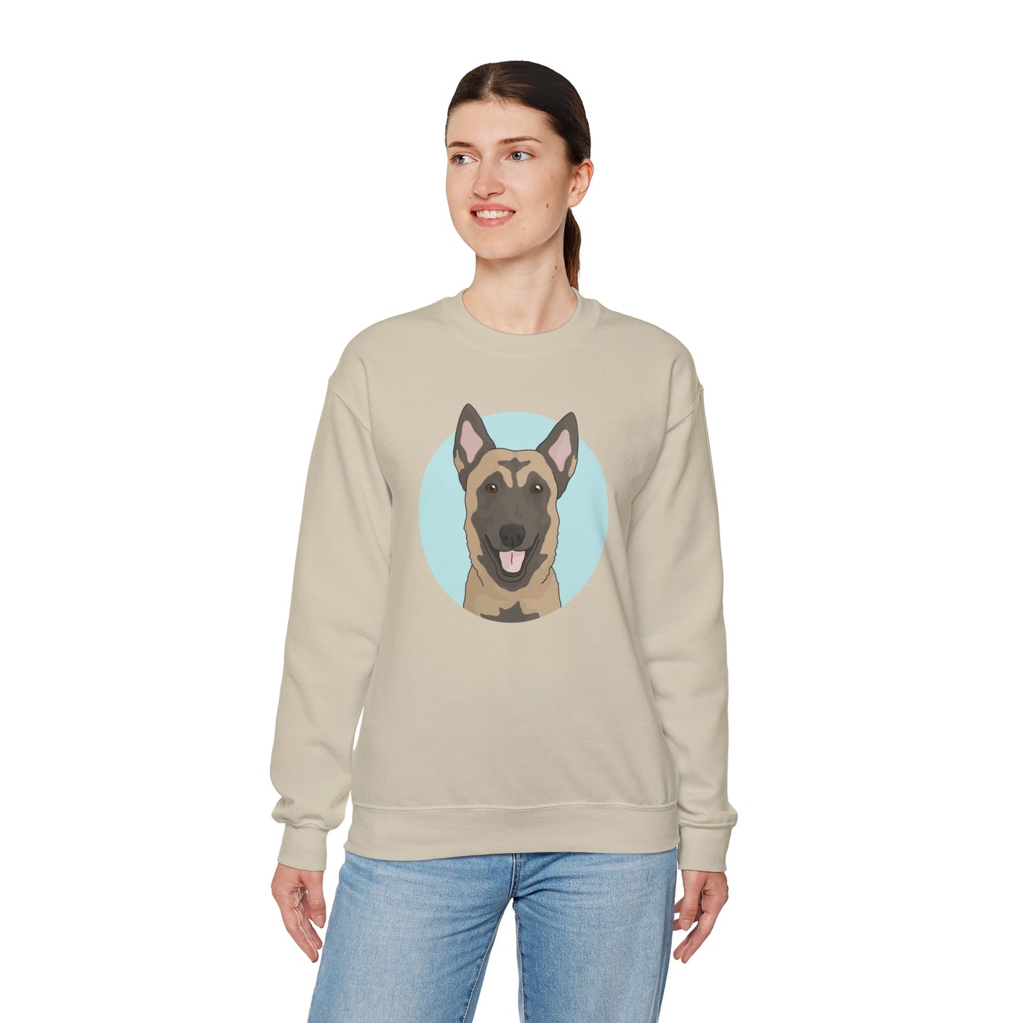 Belgian Malinois | Crewneck Sweatshirt - Detezi Designs-77991327124382537465