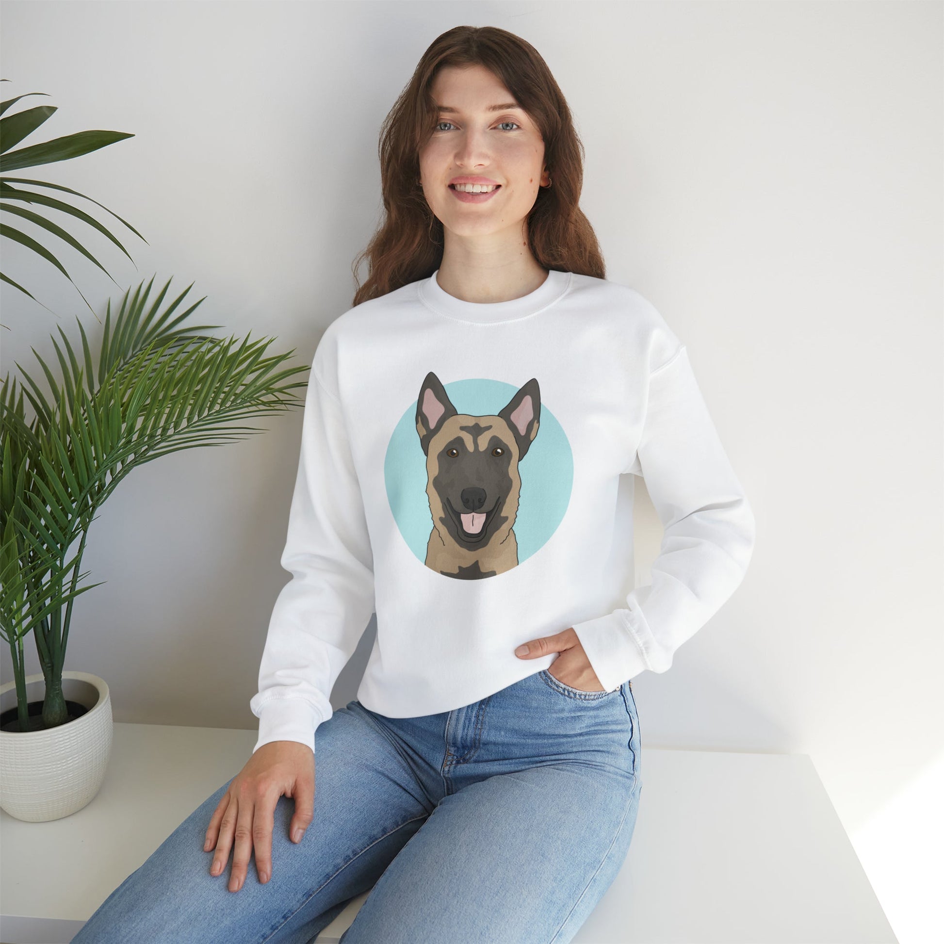 Belgian Malinois | Crewneck Sweatshirt - Detezi Designs-77991327124382537465