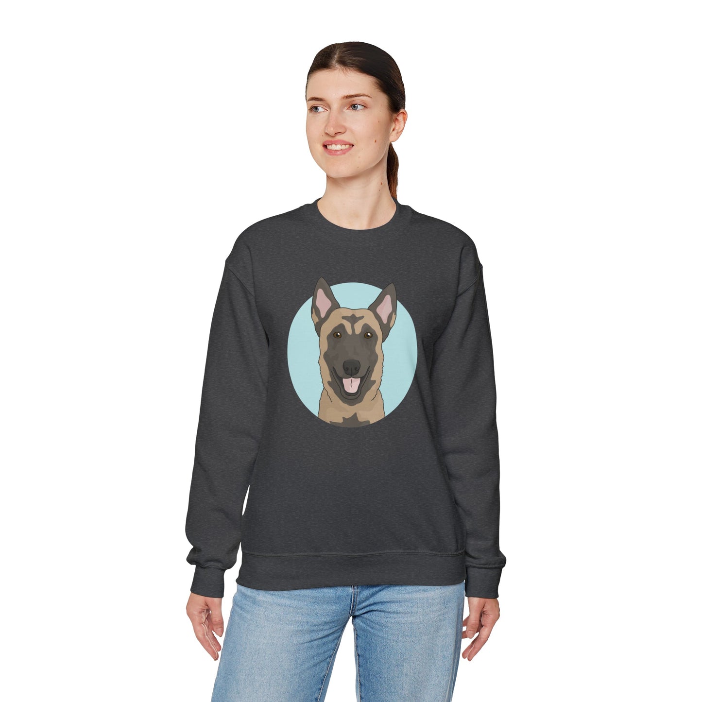 Belgian Malinois | Crewneck Sweatshirt - Detezi Designs-77991327124382537465