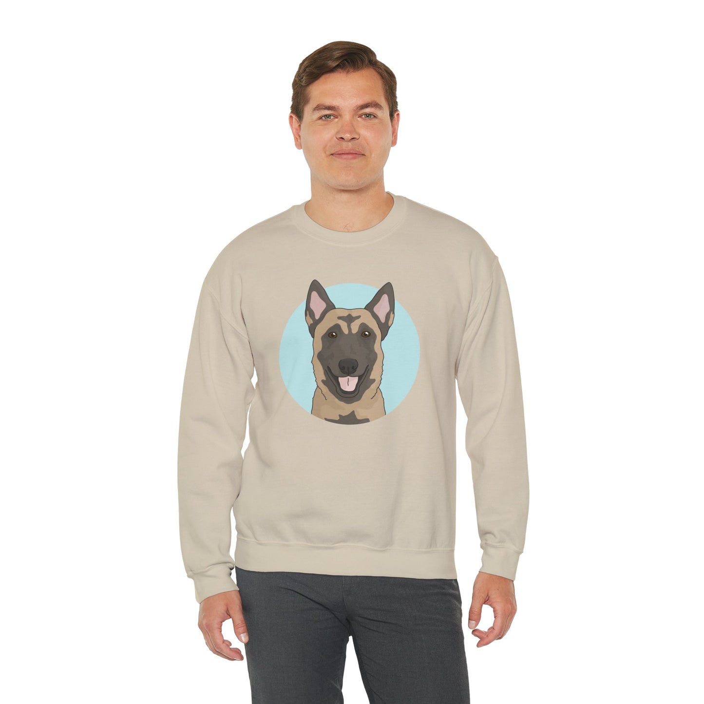 Belgian Malinois | Crewneck Sweatshirt - Detezi Designs-77991327124382537465