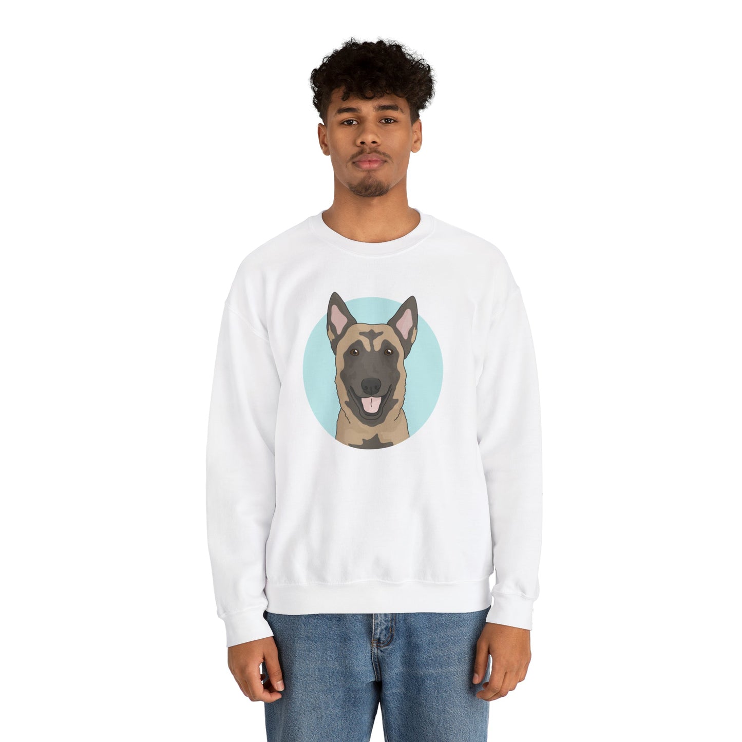 Belgian Malinois | Crewneck Sweatshirt - Detezi Designs-77991327124382537465