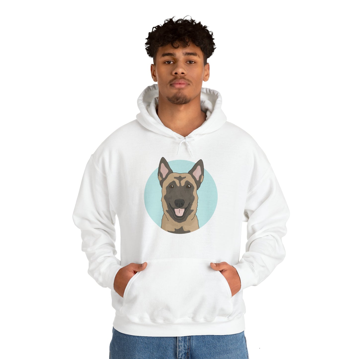 Belgian Malinois | Hooded Sweatshirt - Detezi Designs-21016622841540867763