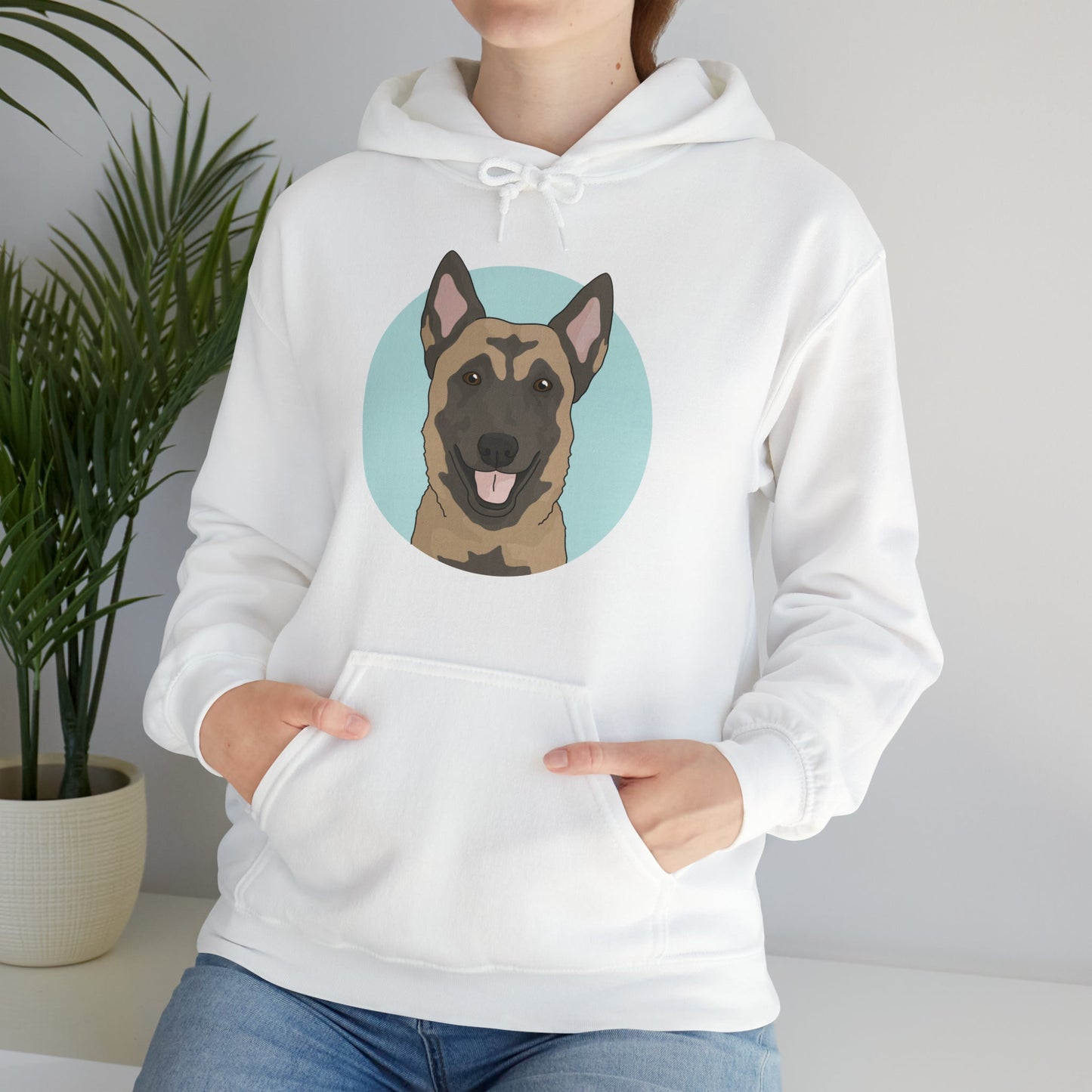 Belgian Malinois | Hooded Sweatshirt - Detezi Designs-21016622841540867763