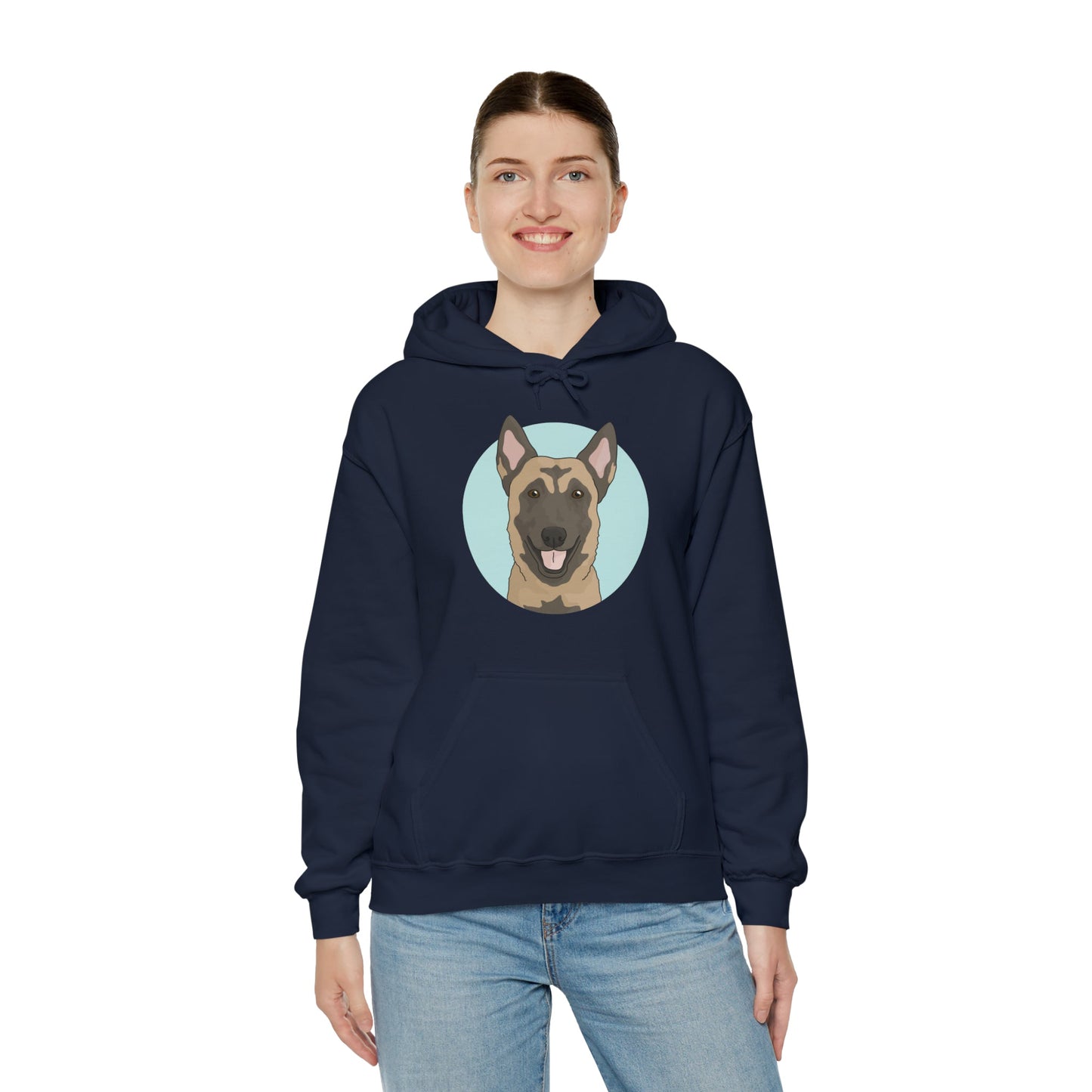 Belgian Malinois | Hooded Sweatshirt - Detezi Designs-21016622841540867763