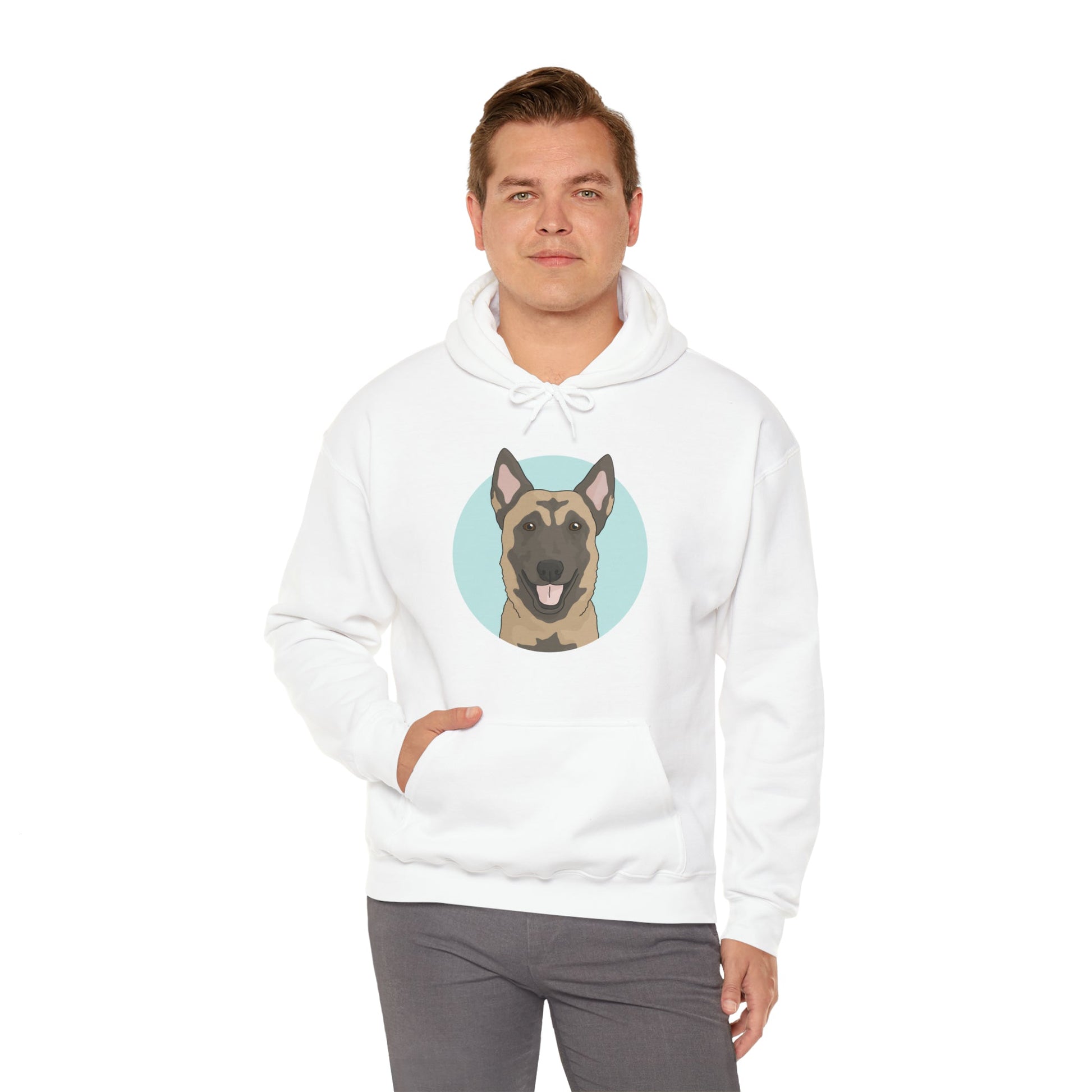 Belgian Malinois | Hooded Sweatshirt - Detezi Designs-21016622841540867763