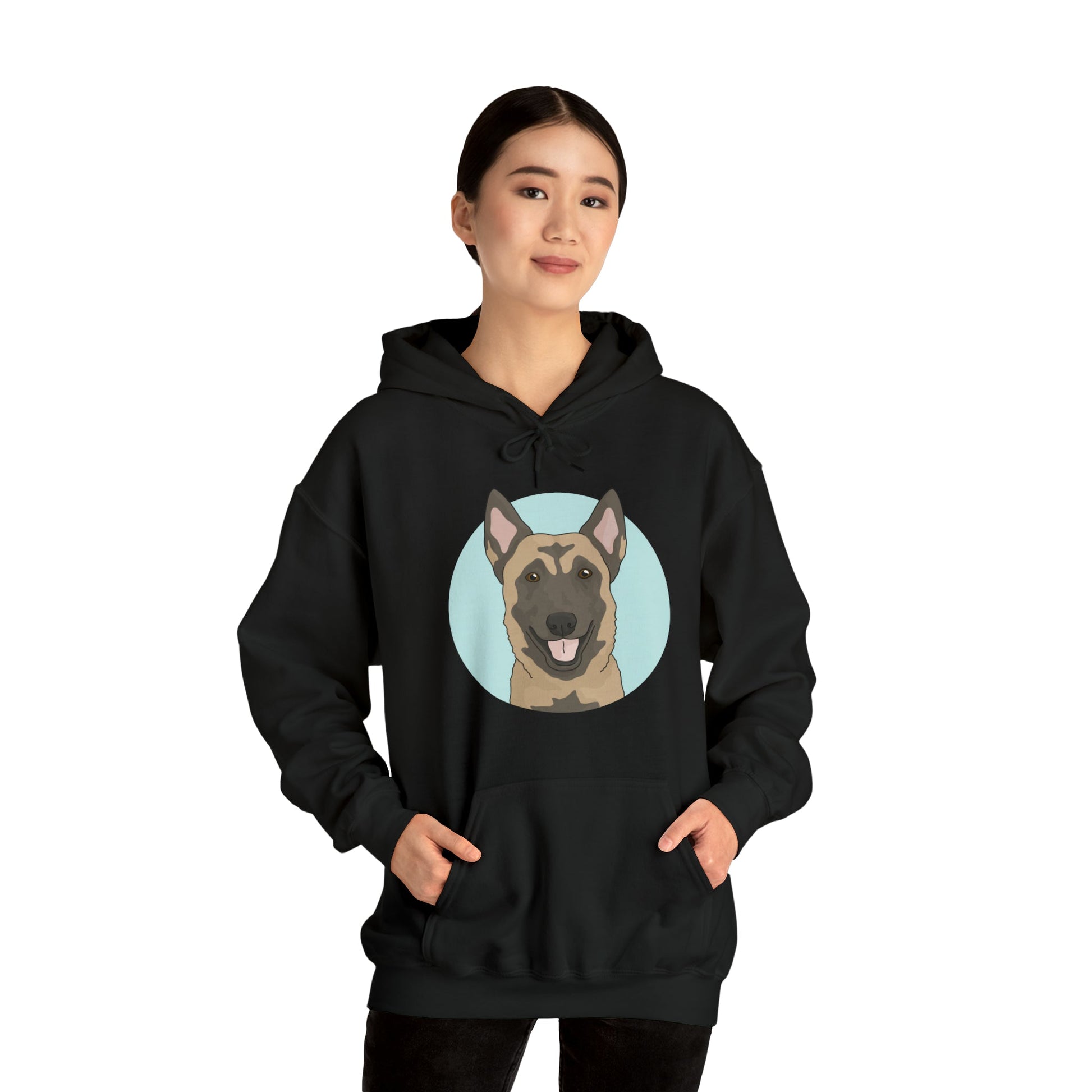 Belgian Malinois | Hooded Sweatshirt - Detezi Designs-21016622841540867763