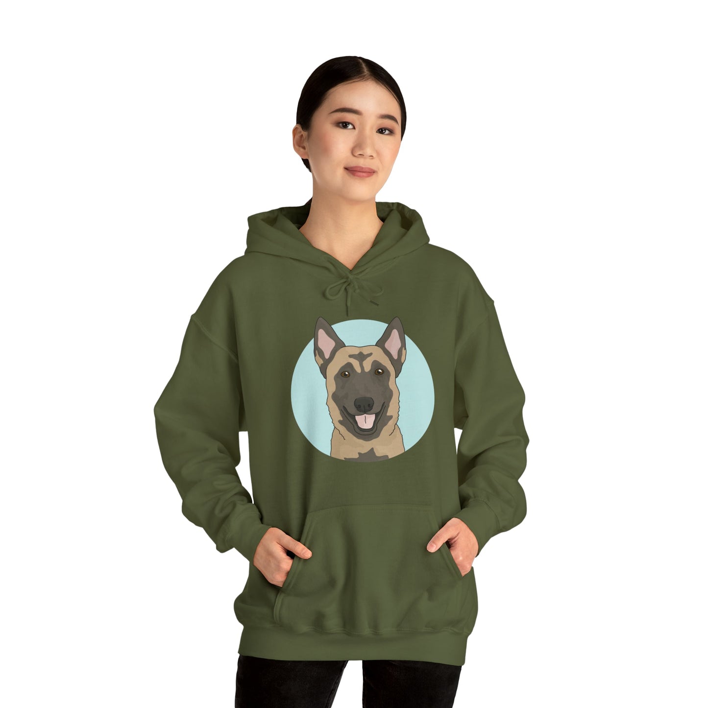 Belgian Malinois | Hooded Sweatshirt - Detezi Designs-21016622841540867763