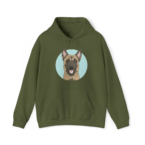 Belgian Malinois | Hooded Sweatshirt - Detezi Designs-85872961385858947990