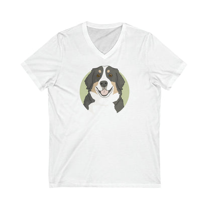 Bernese Mountain Dog | Unisex V-Neck Tee - Detezi Designs-10021322271499830156