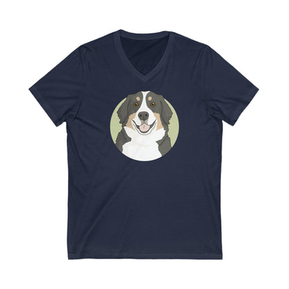 Bernese Mountain Dog | Unisex V-Neck Tee - Detezi Designs-13032053995018369222