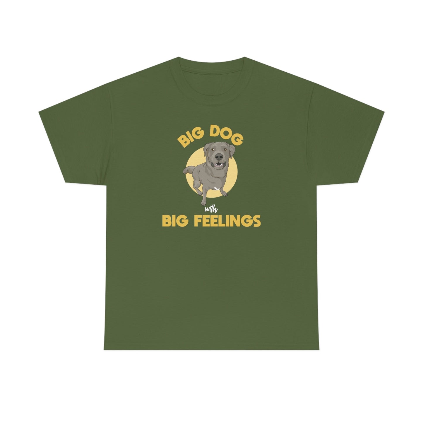 Big Dog With Big Feelings | T-shirt - Detezi Designs-21196627065167365740