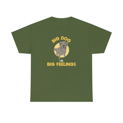 Big Dog With Big Feelings | T-shirt - Detezi Designs-21196627065167365740