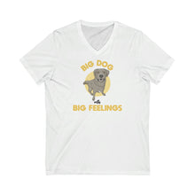 Load image into Gallery viewer, Big Dog With Big Feelings | Unisex V-Neck Tee - Detezi Designs-18489953288647646491
