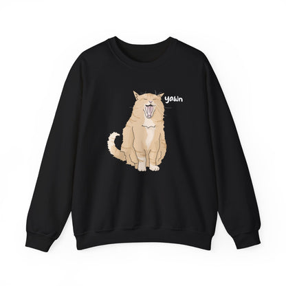 Big Yawn | Crewneck Sweatshirt - Detezi Designs-10614374984780813940