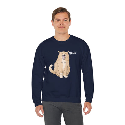 Big Yawn | Crewneck Sweatshirt - Detezi Designs-10614374984780813940