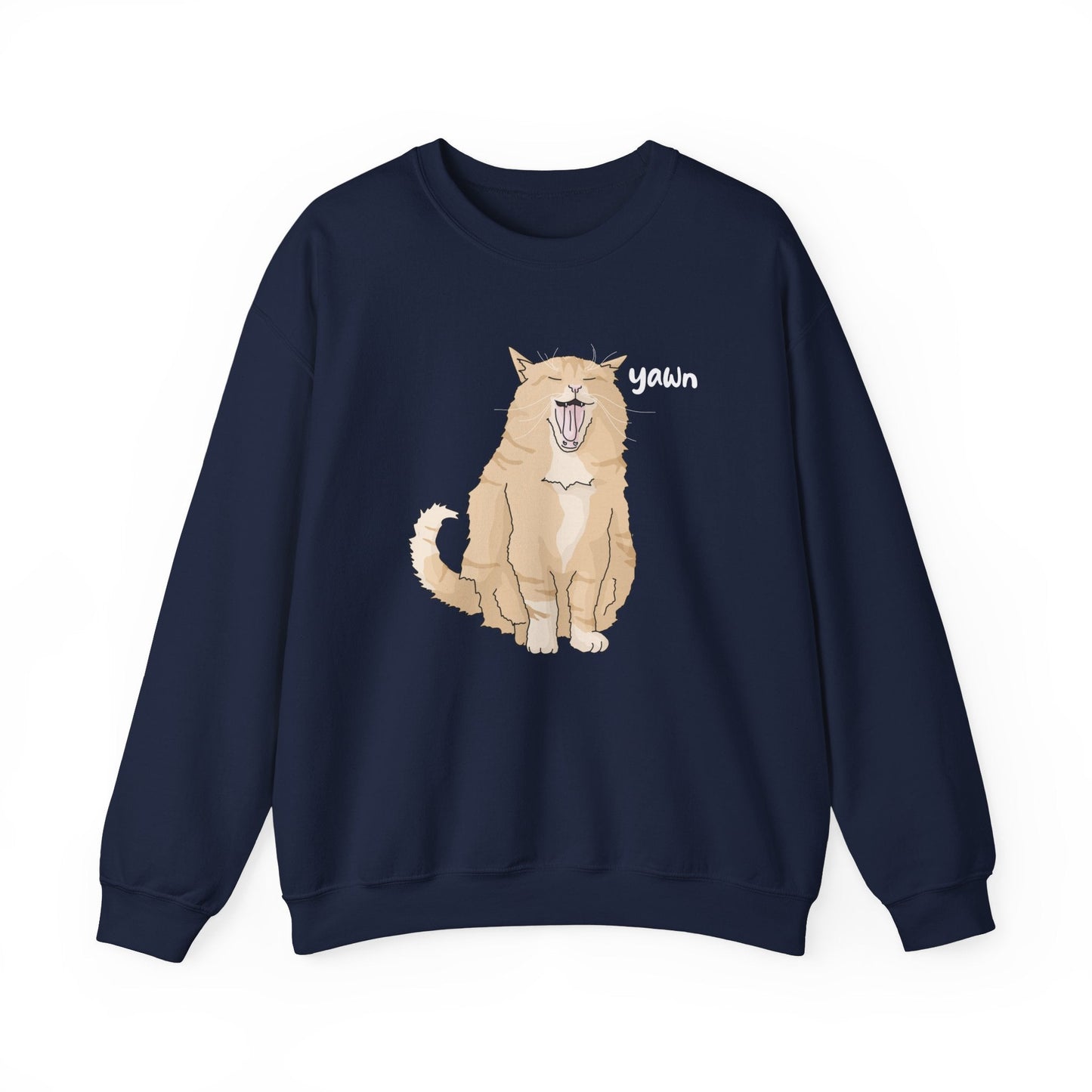 Big Yawn | Crewneck Sweatshirt - Detezi Designs-13486710829271472634